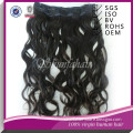 Best Quality Double drawn 260g remy clip in hair extensions with lace,Human hair clip in extensions